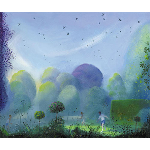 Nicholas Hely Hutchinson - Tennis in the Garden with Gathering Rooks (Limited Edition Print)