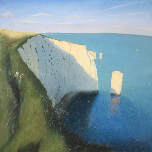 Nicholas Hely Hutchinson Limited Edition prints depict local Dorset scenes such as Old Harry Rocks
