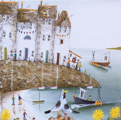 Rebecca Lardner creates artwork depicting coastal scenes in originals and limited editions