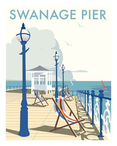 David Thompson - Swanage Pier (Print)