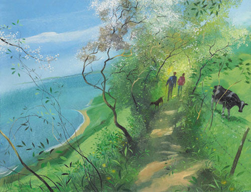 Nicholas Hely Hutchinson - Cliff Walk in the Spring (Limited Edition Print)
