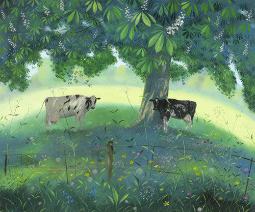 Nicholas Hely Hutchinson - Cows Under a Horse Chestnut Tree (Limited Edition Print)