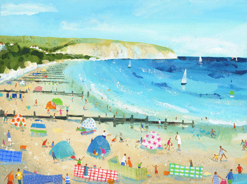 Claire Henley - Swanage Beach (Limited Edition Print)
